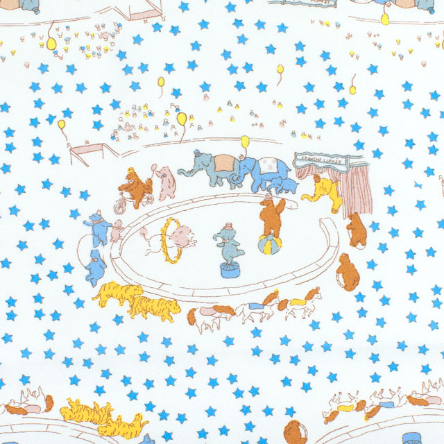 生地 FiN tex-フィンテックス- 動物たち 約140cm幅×50cmカット(OKF-025) 1WH.オフ 09Ae06_